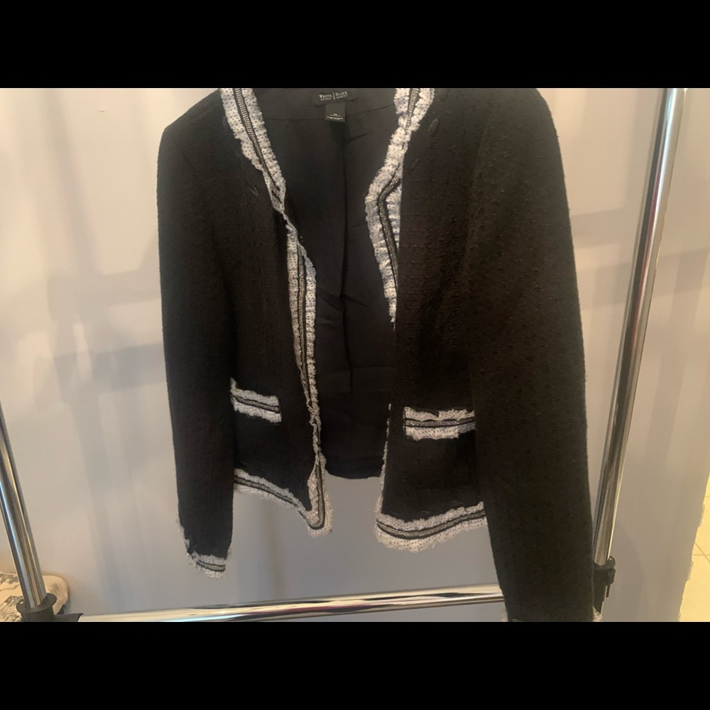 WHBM tweed Jacket with chain detail
